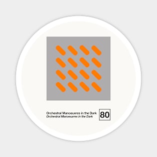 OMD / Minimalist Style Graphic Artwork Design Magnet